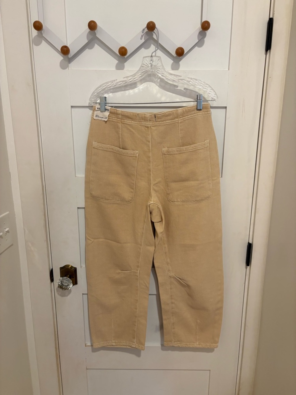 We The Free Osaka Mid rise Barrel Corduroy Pants in Tan - Picture 2 of 12